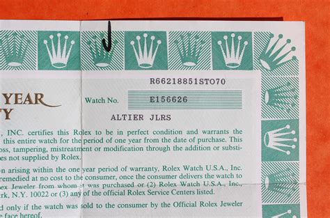 old rolex garantie papers|are rolex papers genuine.